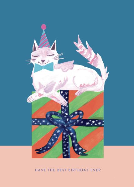 [HC-C-431] Card-Cat On Present