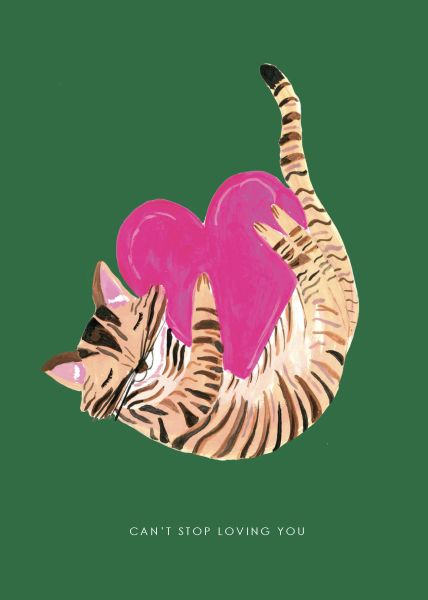 [HC-C-445] Card-Cat Heart