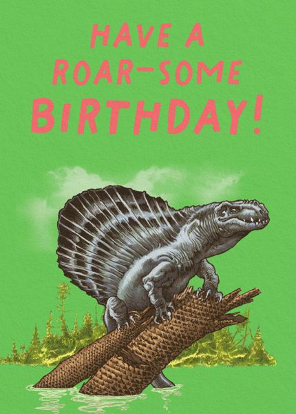 [OD-C-NHM12350] Card-Dimetrodon