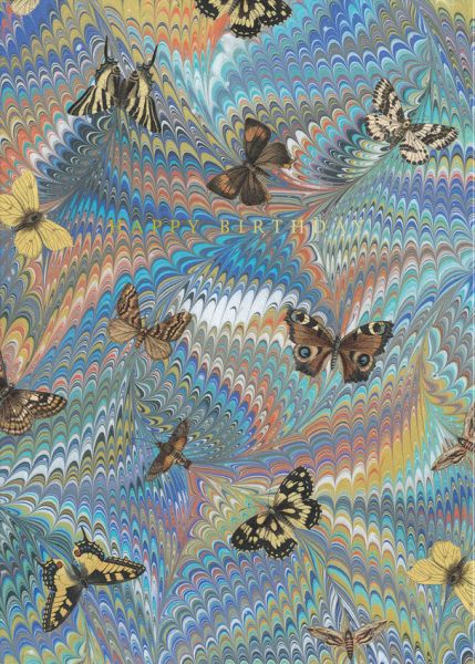 [OD-C-MK12049] Foil Card-Butterfly Blue