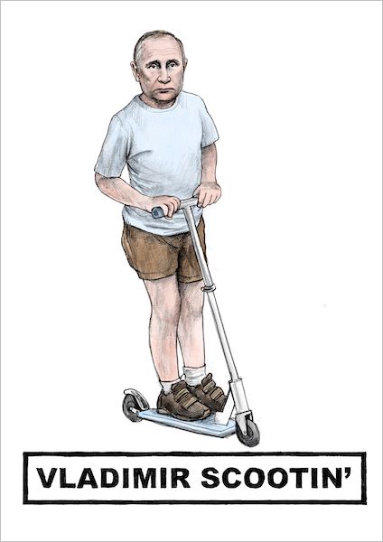 [QG-C-CP389] Card-Vladimir Scootin'