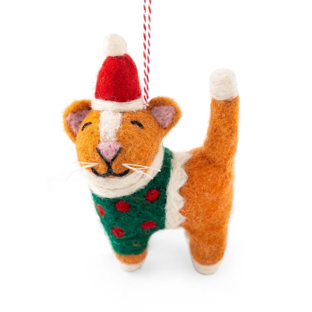 [GI-XD-DCA006] Decoration-Felt Cat Ginger Gemma