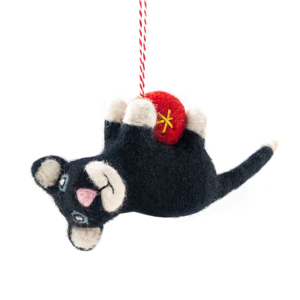 [GI-XD-DCA007] Decoration-Felt Cat Black Bella