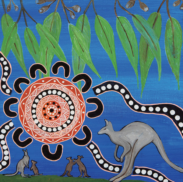 [AB-C-AN002] Card-Kangaroo Dreaming