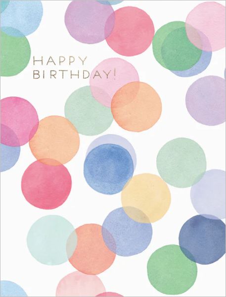 [EF-C-BD0316] Foil Card-Falling Confetti Birthday