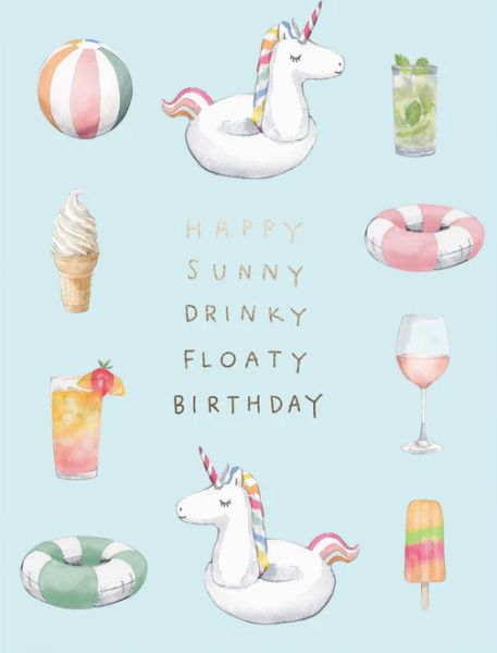 [EF-C-BD0320] Foil Card-Pool Party Birthday