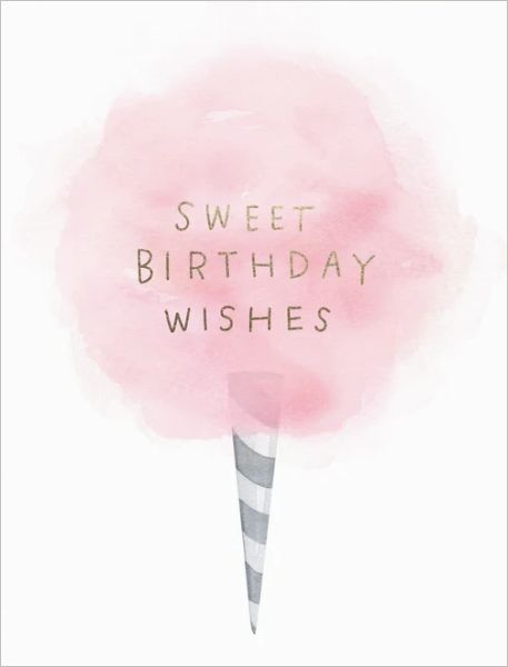 [EF-C-BD0321] Foil Card-Cotton Candy Birthday
