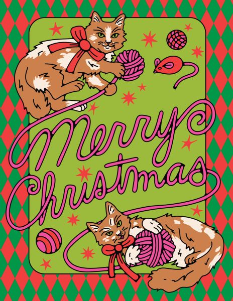 [RC-XC-PER3149] Card-Playful Cats