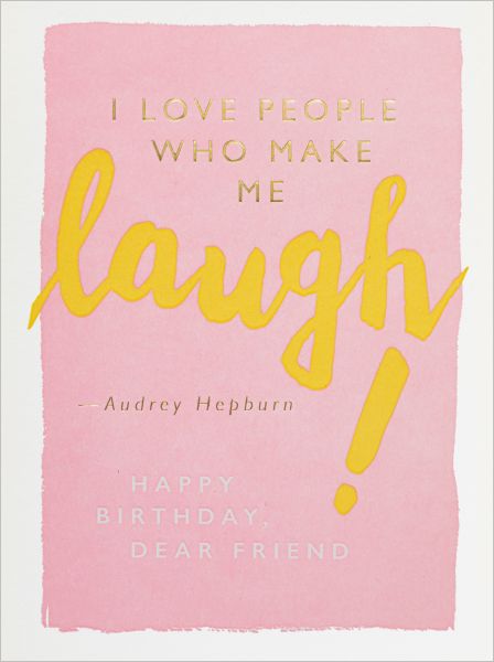 [AV-C-QP709] Card-Laugh Birthday Friend