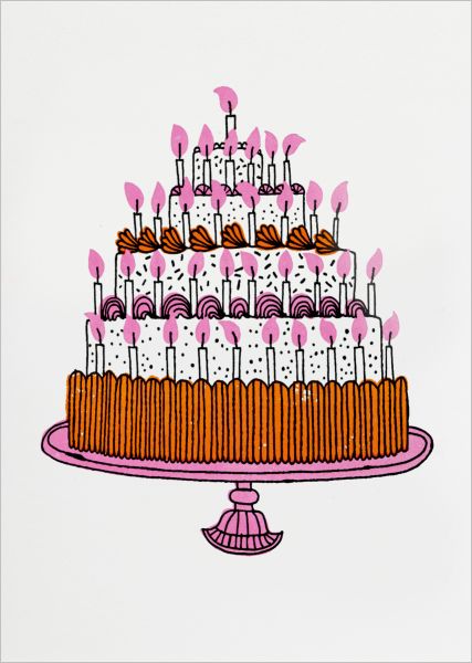 [AV-C-QP732] Card-The Birthday Cake