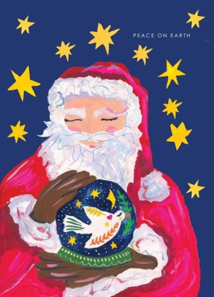 [HC-XC-440] Card-Santa With Globe