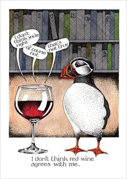 [SI-C-007] Card-Red Wine Agrees
