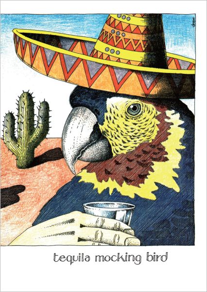 [SI-C-050] Card-Tequila Mocking Bird