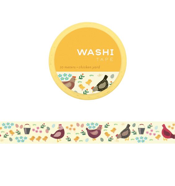 [GO-SS-WT161] Washi Tape-Chicken Yard