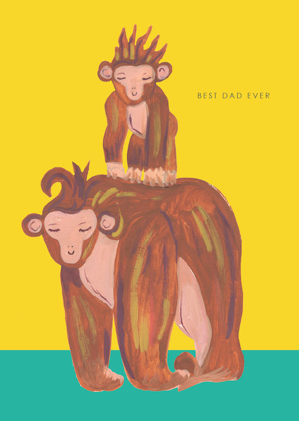 [HC-C-464] Card-Monkey Dad