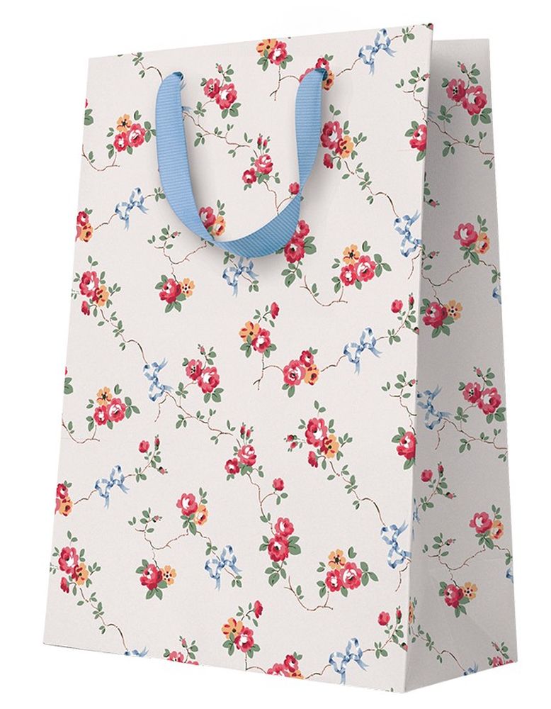[CK-WBL-13263] Cath Kidston Gift Bag Large-Rose and Bows