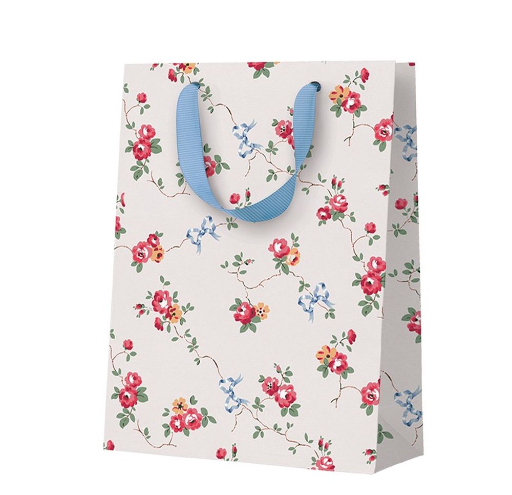 [CK-WBM-13264] Cath Kidston Gift Bag Med-Rose and Bows