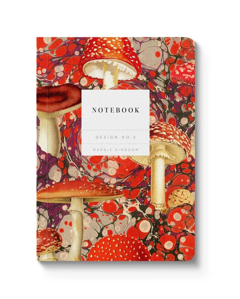 Kaleido A6 Textured Soft Cover Notebook-Marble Fungi | Vevoke