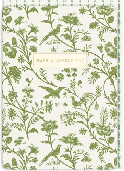 [LA-C-13003] Laura Ashley Foil Card-Shepherds Purse