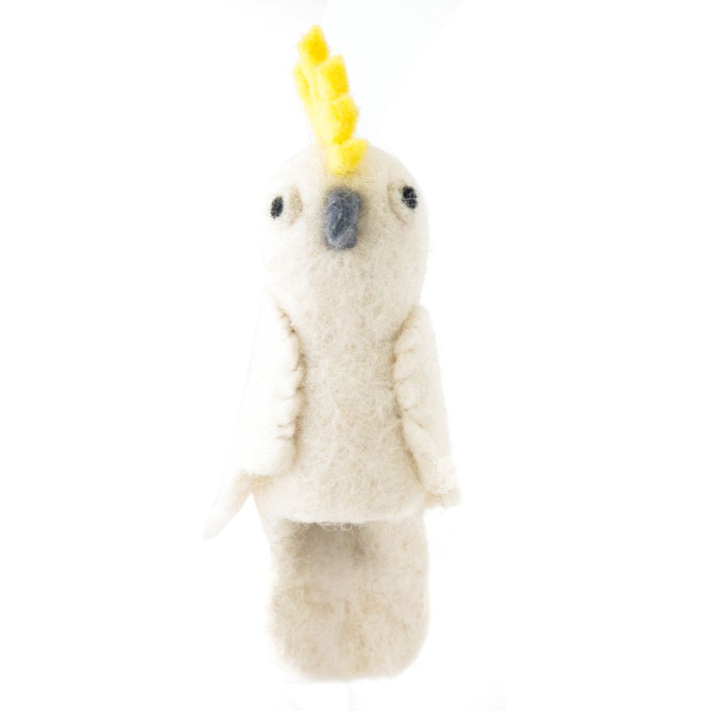 [GI-FP-AB003] Finger Puppet-Felt Cockatoo