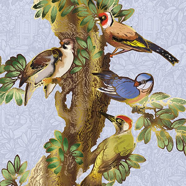 [GB-C-LLB014] Embossed Card-Birdworld