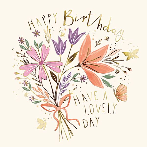 [GB-C-JUN006] Embossed Card-Happy Birthday Lovely Day