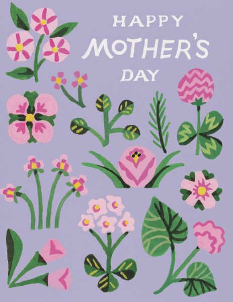 [RC-CMD-KRL3052] Card-Pink Blooms Mother's Day