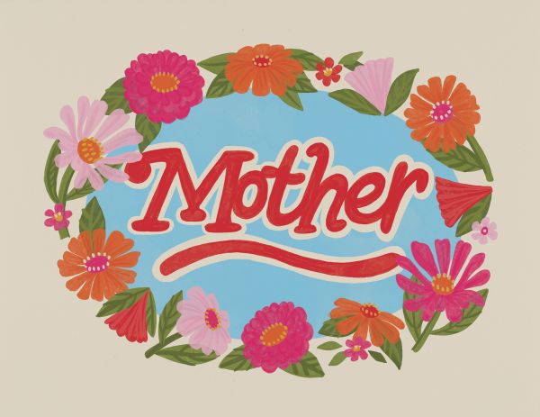 [RC-CMD-LAR3058] Card-Floral Framed Mother