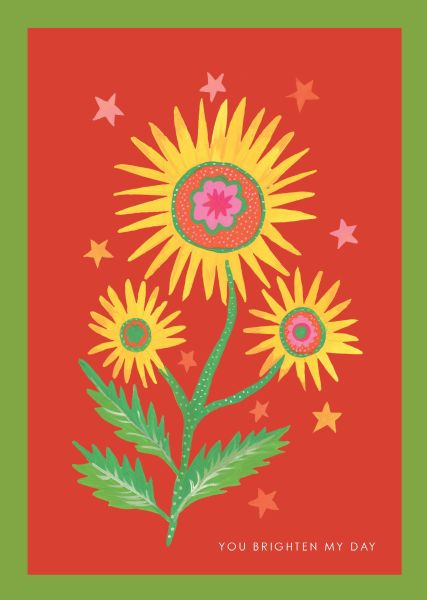 [HC-C-425] Card-Flower Burst 4