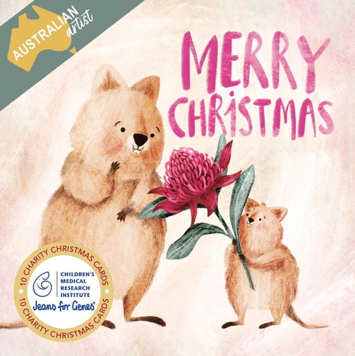 [VE-XCP26017] Christmas Card Wallet-CMRI-Quokka Christmas Present