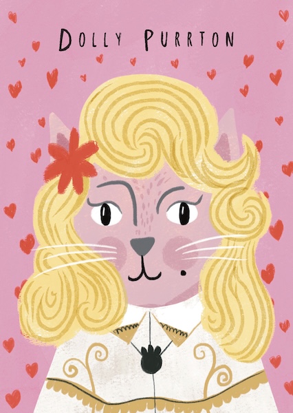 [NG-CC-DP097] Card-Dolly Purrton
