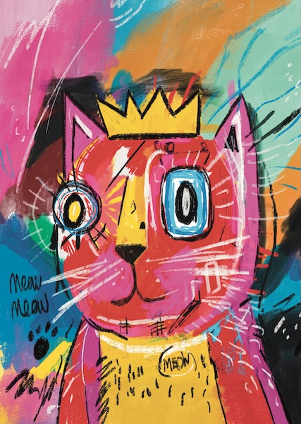 [NG-CC-JB100] Card-Basquicat Street Art