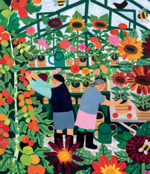 [CD-C-CDP002B-8] Card-Pottering In The Greenhouse