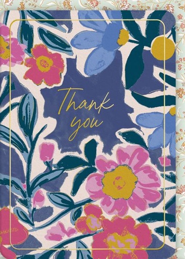 [LA-C-13706] Laura Ashley Foil Card-Honeybourne Thank You