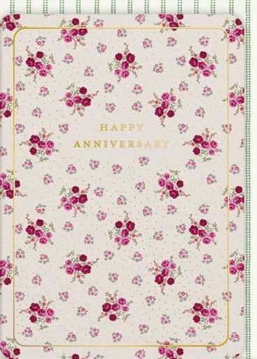 [LA-C-13713] Laura Ashley Foil Card-Pia Bouquet Anniversary