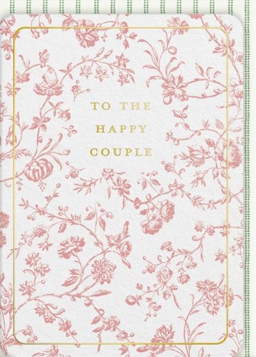 [LA-C-13714] Foil Card-Aria Blush Happy Couple