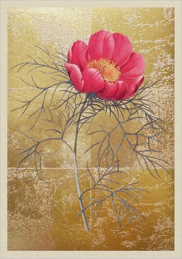 [OD-C-NW13330] Foil Card-Peony