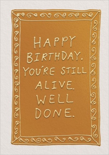 [OD-C-MFA13696] Foil Card-Still Alive