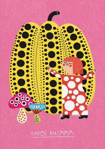 [OD-C-TB13642] Embossed Card-Yayoi Kusama