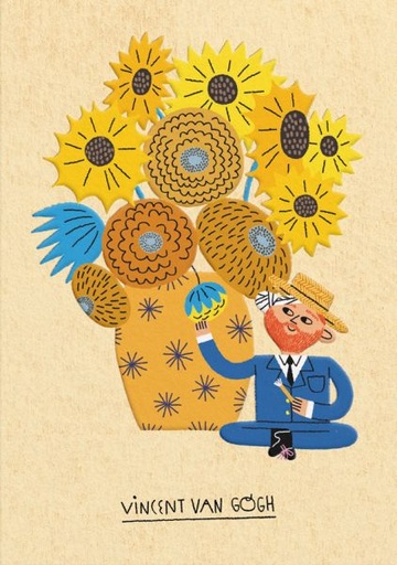 [OD-C-TB13648] Embossed Card-Vincent van Gogh