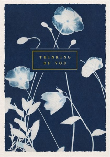 [OD-C-JWB13452] Foil Card-Thinking Of You Botanical
