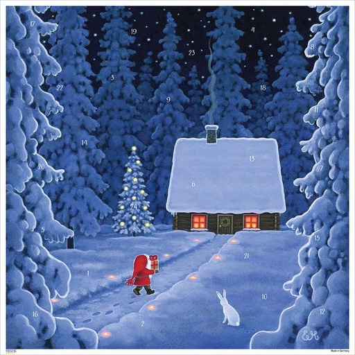 [KV-XCAL-4-10509] Advent Cal-Poster-Christmas Cottage