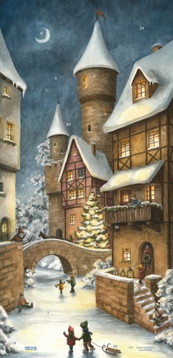 [KV-XCAL-2-11765] Advent Cal-Lge Poster-Ice Magic in the Old Town