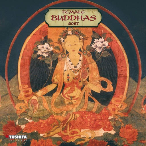 [E-TS-D27-CAL270112] Tushita 30x30 Cal-Female Buddhas