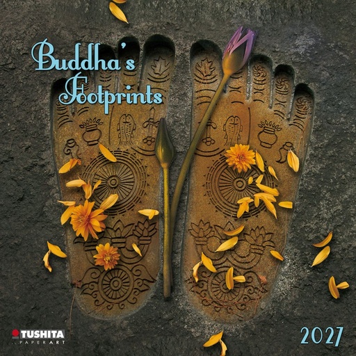 [E-TS-D27-CAL270113] Tushita 30x30 Cal-Buddha’s Footprints