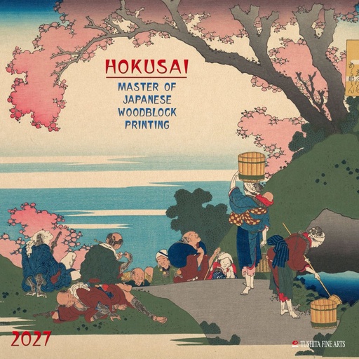 [E-TS-D27-CAL270514] Tushita 30x30 Cal-Hokusai-Japanese Woodblock Printing