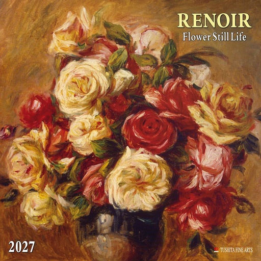 [E-TS-D27-CAL270534] Tushita 30x30 Cal-Renoir-Flowers Still Life