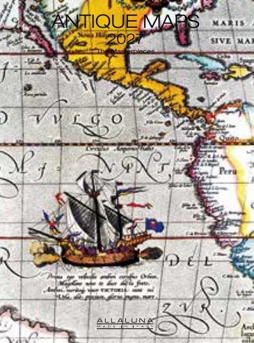 [G-AL-D27-CAL271] Allaluna 15x20 Desk Cal-Antique Maps