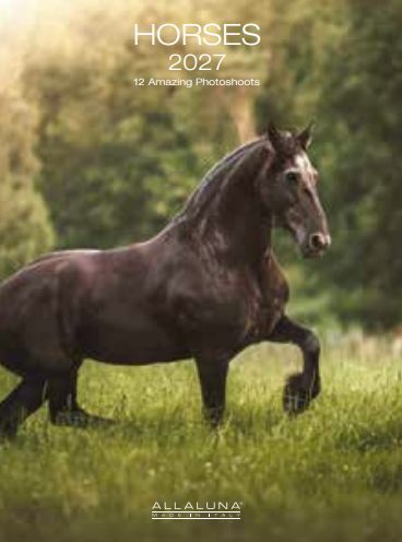 [G-AL-D27-CAL286] Allaluna 15x20 Desk Cal-Horses