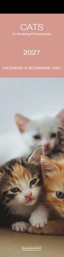 [H-AL-D27-CAL322] Allaluna 6x22 Bookmark Cal-Cats